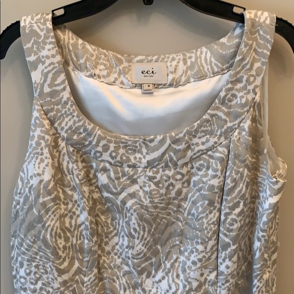 Light-weight, soft, silky tan dress